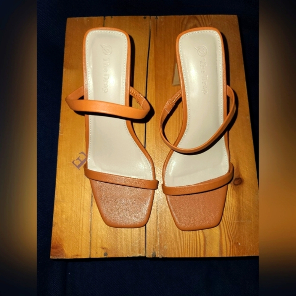 BNIB The Drop Elegant Orange Strappy Heels